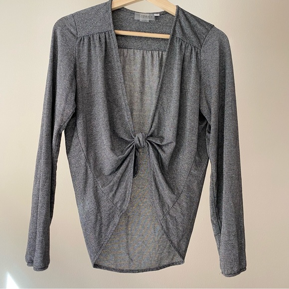 jyork Tops - Jyork the Label Miami Florida Swim Silver Metallic Tie Front Top One Size OS